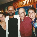 Com Ana Graça, o diretor Alberto Graça e a produtora Luciana Boal
